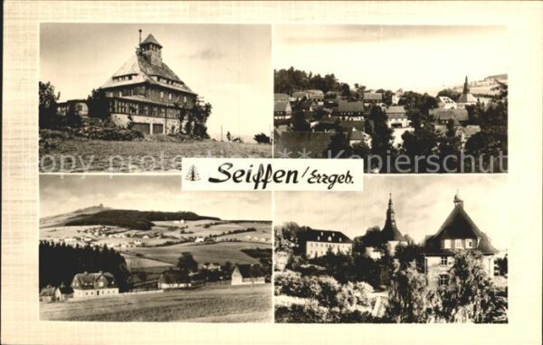 Seiffen Erzgebirge Teilansichten Spielzeugdorf Schwartenbe