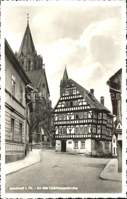 Arnstadt Ilm Fachwerkhaus Liebfrauenkirche