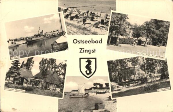 Zingst Ostseebad Hafen Strand Karl Marx Platz Milchbar K