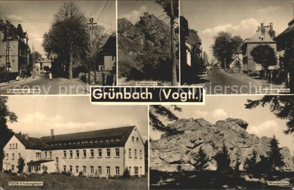 Gruenbach Vogtland Falkensteiner Strasse Wendelstein Felse