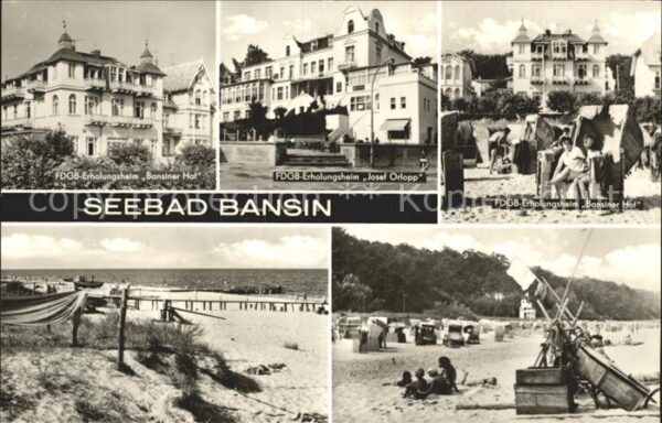 Bansin Ostseebad FDGB Erholungsheim Bansiner Hof Josef O