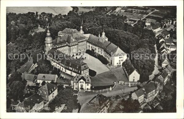 Berleburg Bad Schloss Luftkurort Fliegeraufnahme