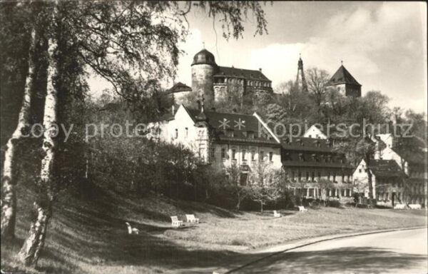 Mylau Blick auf die Burg