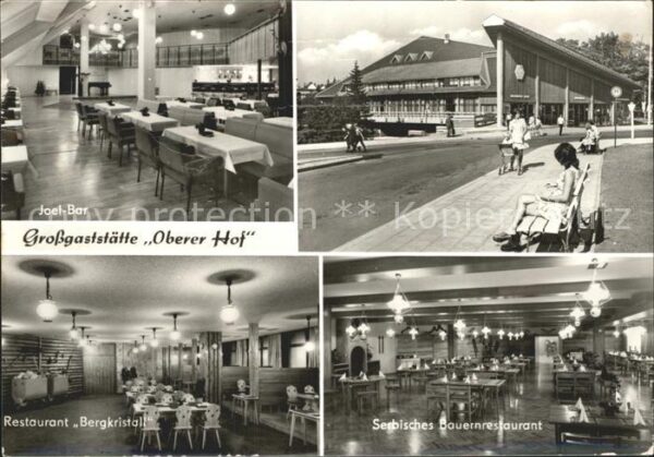 Oberhof Thueringen Grossgaststätte Oberer Hof Joel Bar Res