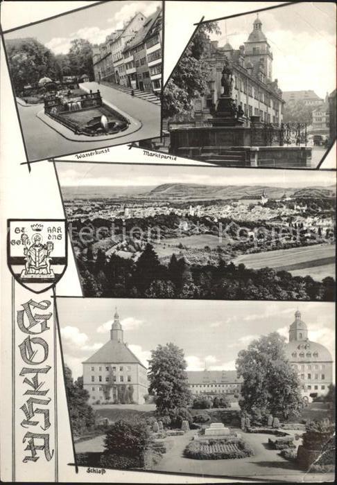 Gotha Thueringen Wasserkunst Marktplatz Brunnen Gesamtan