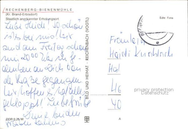 Rechenberg-Bienenmuehle Osterzgebirge Ortsansicht mit Kirche Erholungsort – Bild 2