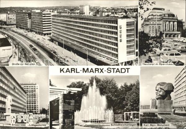 Karl-Marx-Stadt Strasse der Nationen Theaterplatz Opern