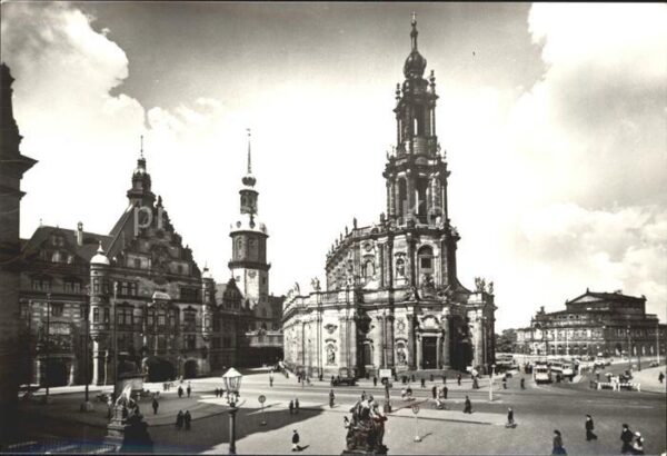Dresden Georgentor Kath Hofkirche Oper Brühlsch