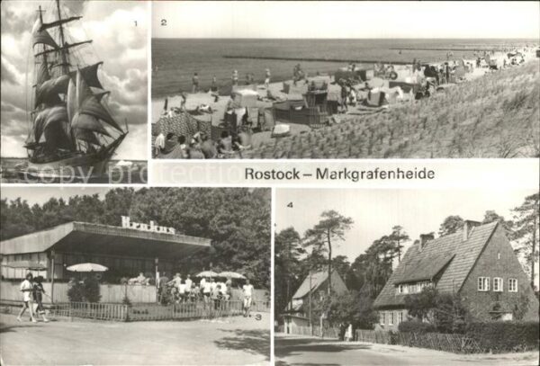 Markgrafenheide Rostock Segelschulschiff Wilhelm Pieck Strand S