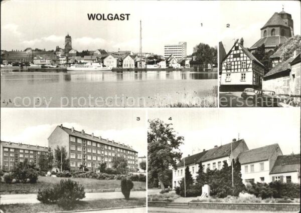 Wolgast Mecklenburg-Vorpommern Ansicht von Seeseite Burgstrasse Neubau