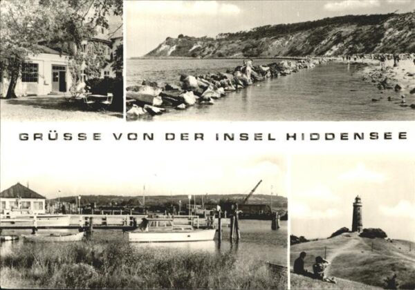 Neuendorf Hiddensee Strand Steilküste Hafen Leuchtturm