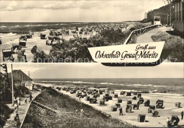 Graal-Mueritz Ostseebad Strand Gaststätte Promenade