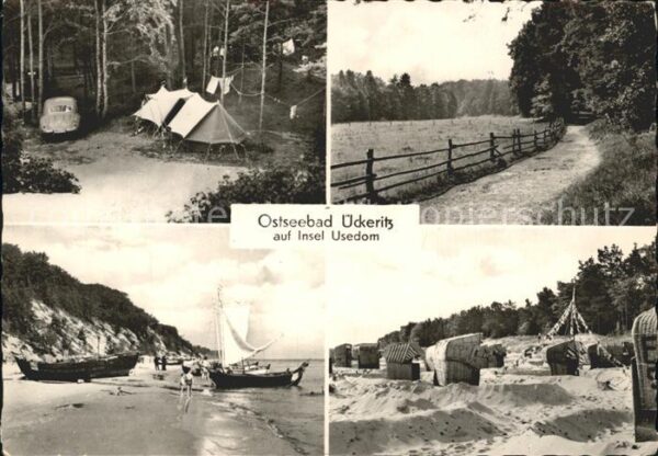 Ueckeritz Usedom Campingplatz Waldweg Strand