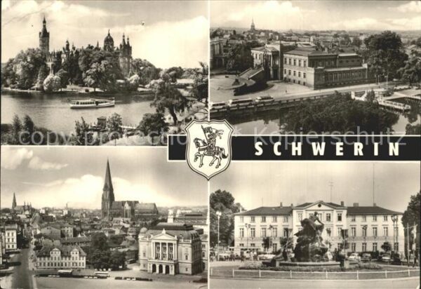 Schwerin Mecklenburg Schloss Staatliches Museum Altstadt Gru