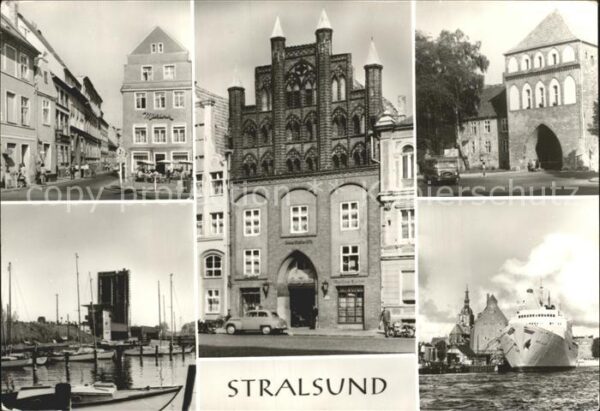 Stralsund Mecklenburg Vorpommern Leninplatz Knieper Tor Alter Markt Bert