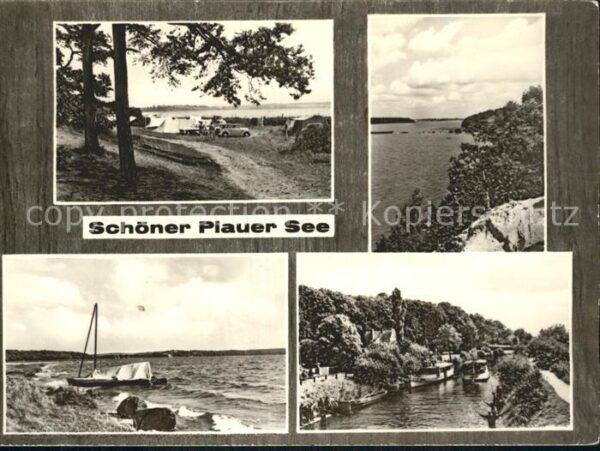 Plau See Partien am Plauer See Strand Kanal Camp