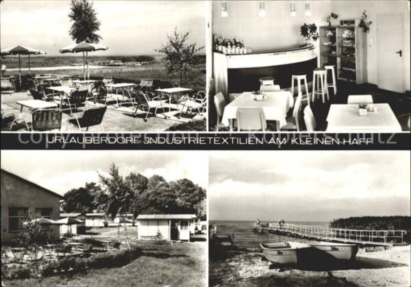 Bellin Ueckermuende Urlauberdorf Industrietextilien am Klei