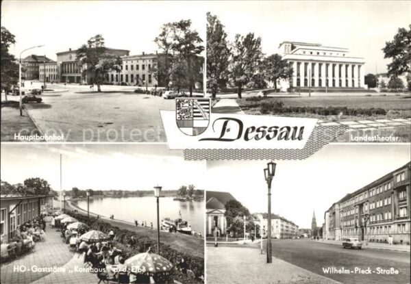 Dessau-Rosslau Hauptbahnhof Landestheater Wilhelm Piec