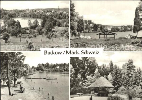 Buckow Maerkische Schweiz Strand Schermützelsee Pavillon