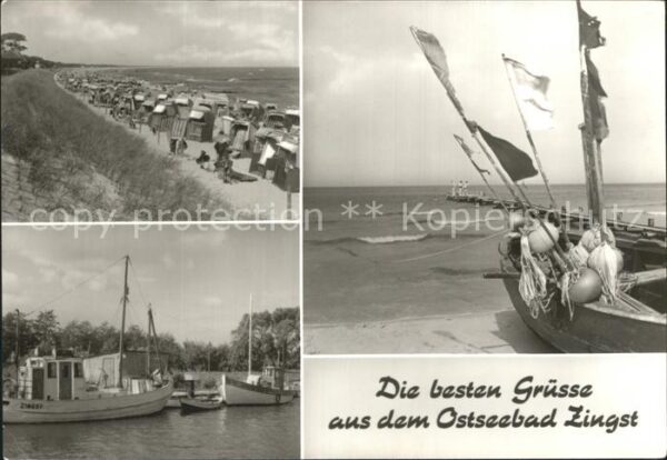 Zingst Ostseebad Strand Fischkutter