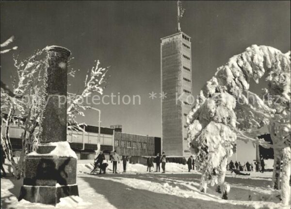 Oberwiesenthal Erzgebirge HO Gaststätte Fichtelberghaus Säule Win