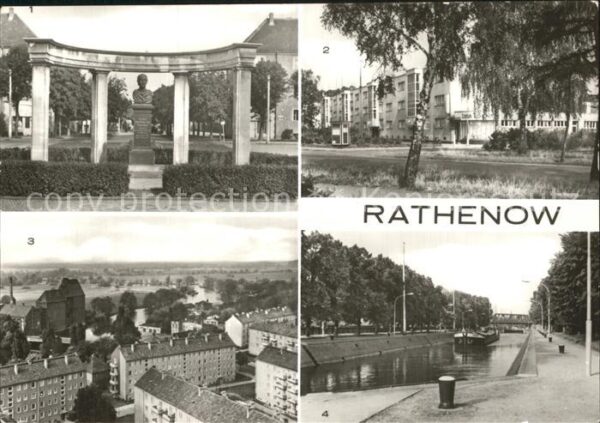 Rathenow Duncker Denkmal Friedrich Ebert Ring Al
