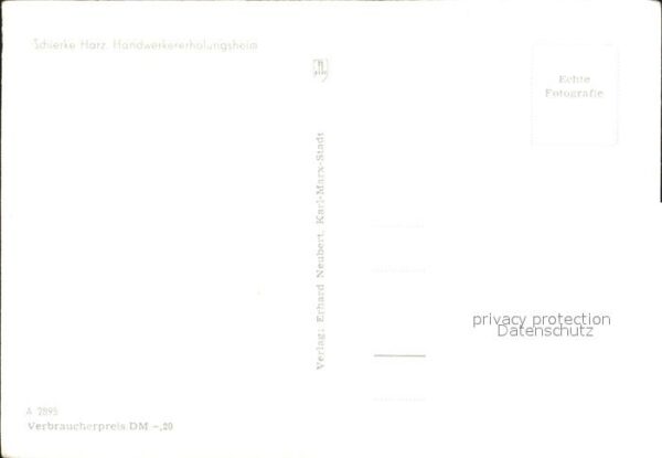 Schierke Harz Handwerker Erholungsheim Speisesaal – Bild 2