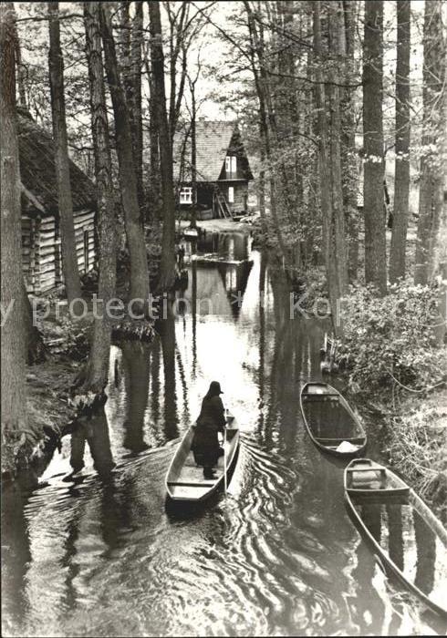 Lehde Dolzkefließ Wasserstrasse Kahn