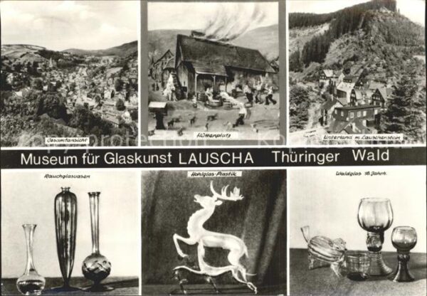 Lauscha Museum für Glaskunst Vase Plastik Hütte