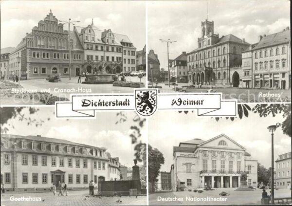 Weimar Thueringen Stadthaus Cranach Haus Rathaus Goetheha