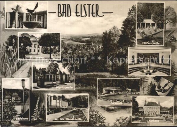 Bad Elster Kurort Elsterbrunnen Kurtheater Quelle