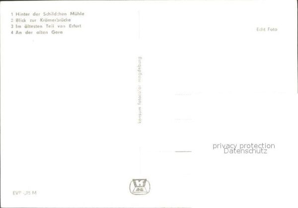 Alt Erfurt Hinter der Schildchen Mühle Krämerbrück – Bild 2
