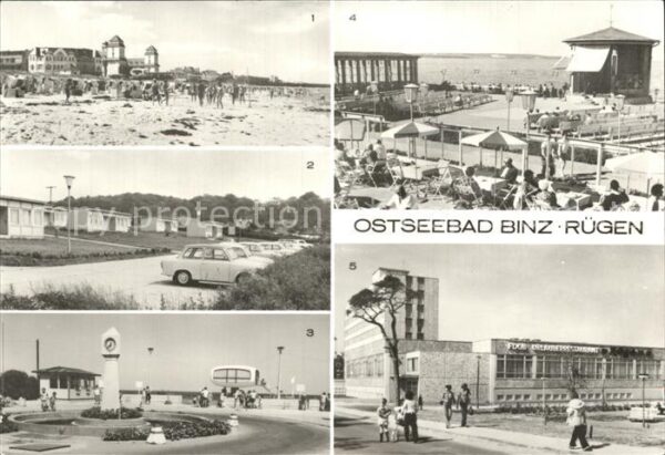 Binz Ruegen Kurhaus Strand Urlauberdorf Konzertpavi