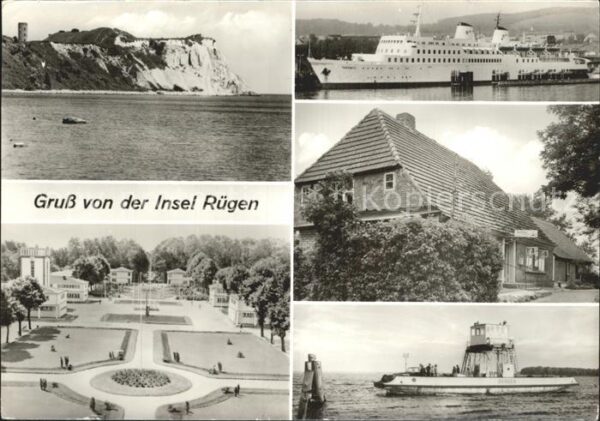 Insel Ruegen Kap Arkona Fährschiff Sassnitz Hafen Vi