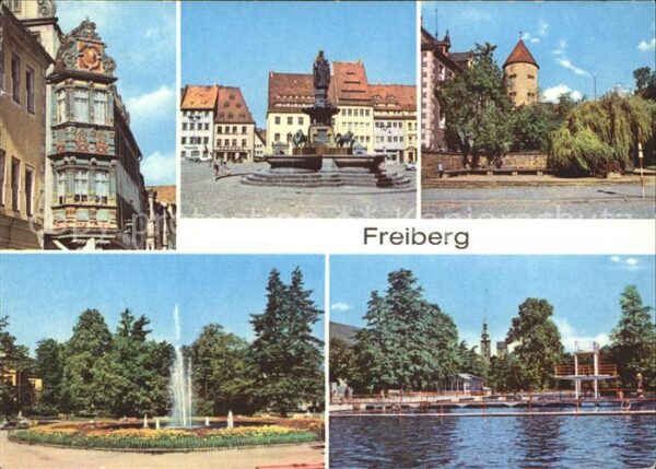 Freiberg Sachsen Renaissance Erker Karl Marx Strasse Bru