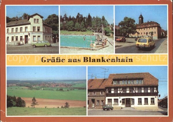 Blankenhain Thueringen HO Gaststätte Parkhotel Bad Rathaus Übe