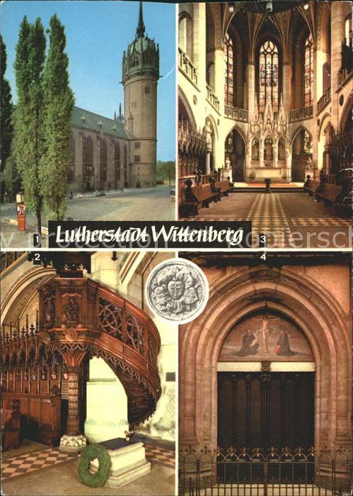 Wittenberg Lutherstadt Schlosskirche Thesentür Luthers Grab