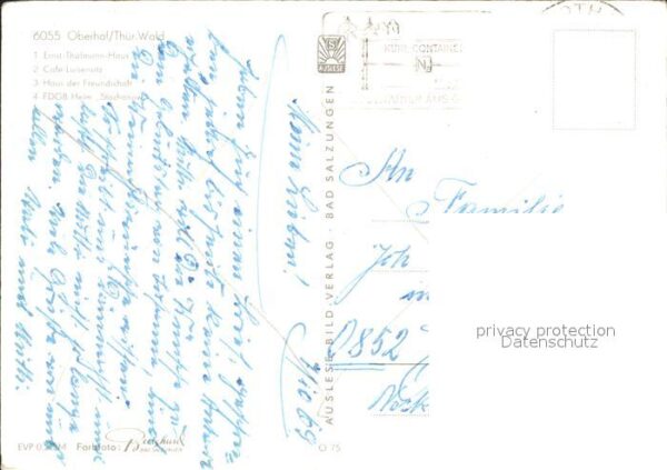 Oberhof Thueringen Ernst Thälmann Haus Cafe Luisensitz Hau – Bild 2