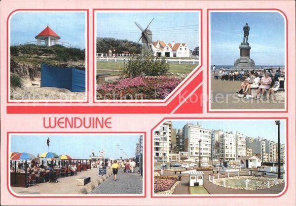 Wenduine Strand Pavillon Windmühle Denkmal Statu