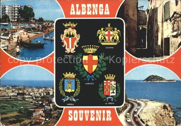 Albenga Strand Gasse Uferstrasse Küste Insel Wa