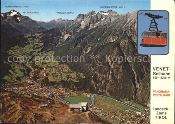 Zams Panorama Restaurant Venetseilbahn Alpen