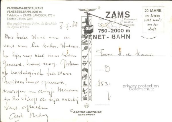 Zams Panorama Restaurant Venetseilbahn Alpen – Bild 2