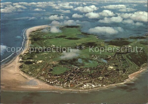 Borkum Insel Fliegeraufnahme
