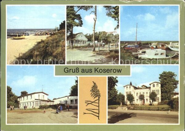 Koserow Ostseebad Usedom Strand Campingplatz Hafen Achterwasser