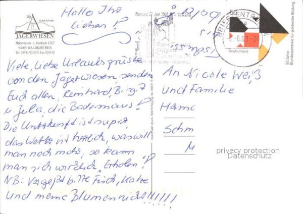 Waldkirchen Niederbayern Ferienpark Jägerwiesen Swimming Pool Fe – Bild 2