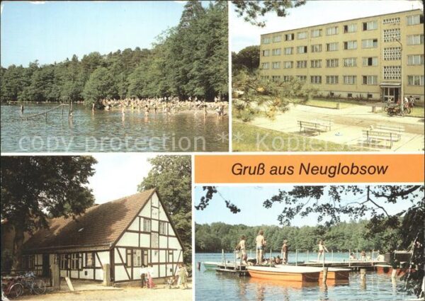 Neuglobsow Badestrand Stechlinsee FDGB Erholungshe