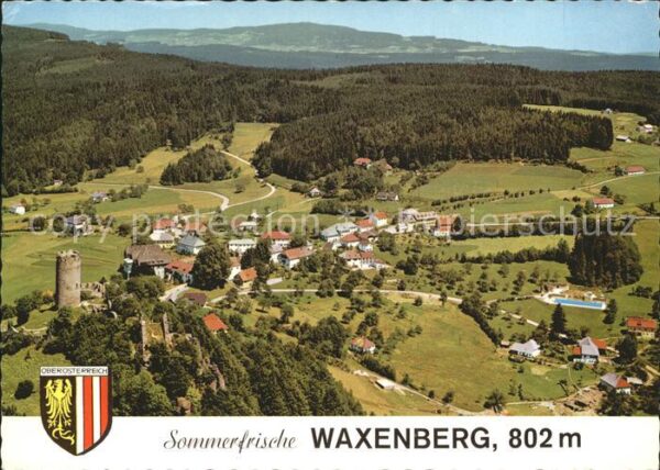 Waxenberg Oberneukirchen Burgruine Erholungsort Wappen Fliegerau