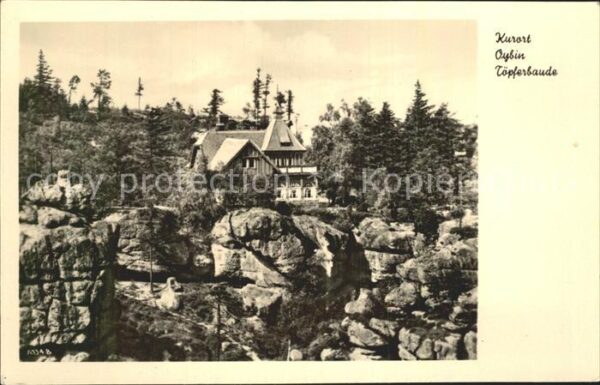 Oybin Töpferbaude Felsen Zittauer Gebirge