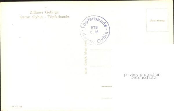 Oybin Töpferbaude Felsen Zittauer Gebirge – Bild 2