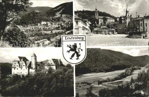 Leutenberg Thueringen Panorama Marktplatz Brunnen Kirche Schl